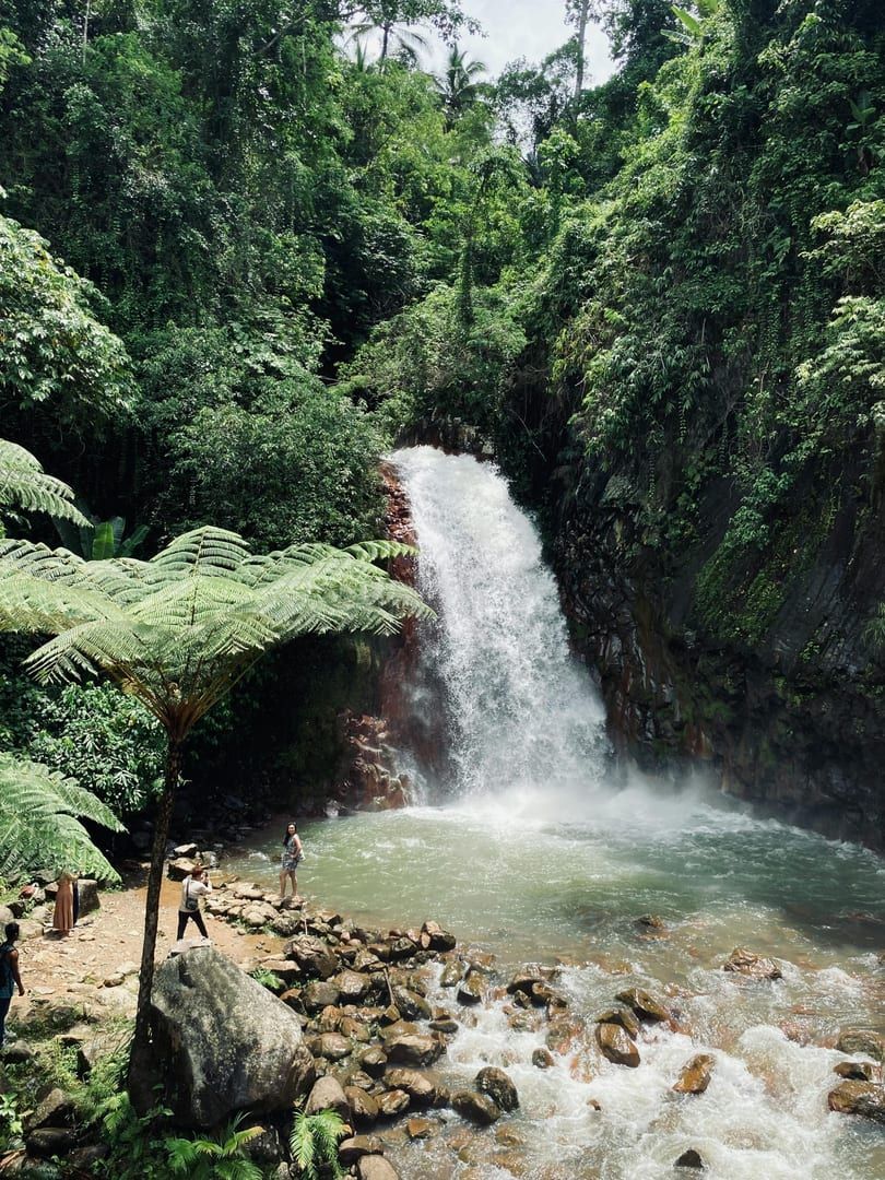 Natural rock formations at Tartain Waterfall Koh Samui