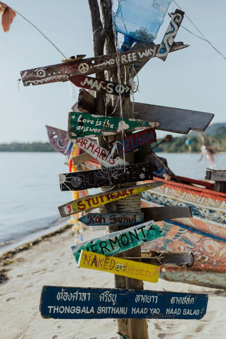 Looking out toward Koh Tan from the beach shrine
