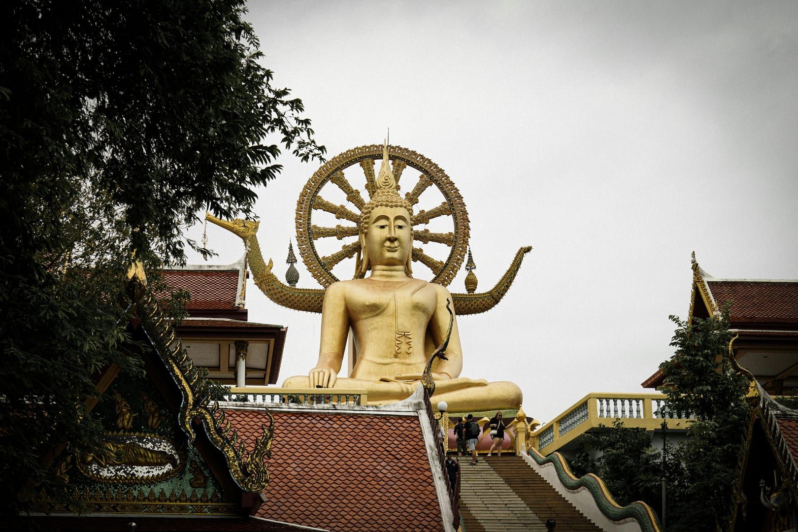 Golden Pavilion at Wat Phu Khao Thong Koh Samui