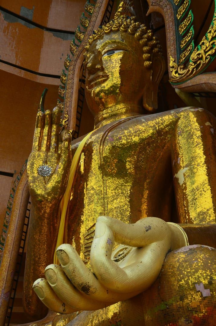 Intricate carvings on the temple doors